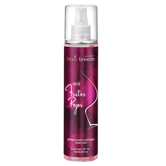 Zermat Gin de Frutos Rojos, Body Mist for Women -Formulated with glycerin to help preserving skin hydration. 8.35 Fl. Oz.