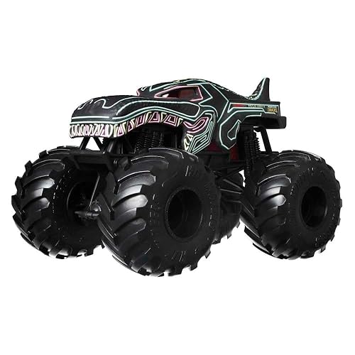 Hot Wheels Monster Trucks Oversized 1:24 Scale Diecast Neon Mega Wrex