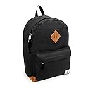 Everest Unisex Adults Vintage Laptop Backpack, Black, One Size US Fashion Everest