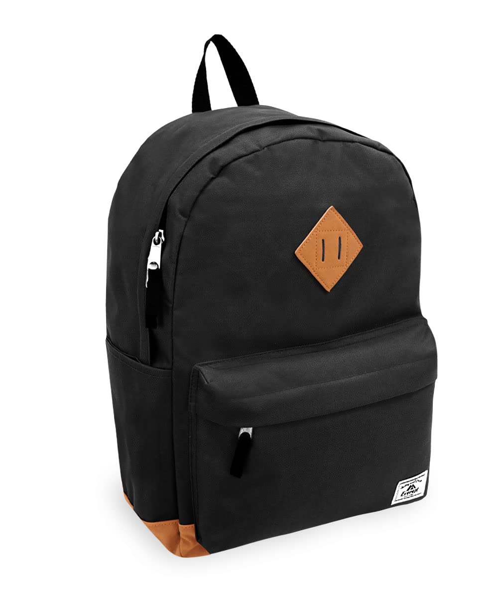 Everest Unisex Adults Vintage Laptop Backpack, Black, One Size US Fashion Everest