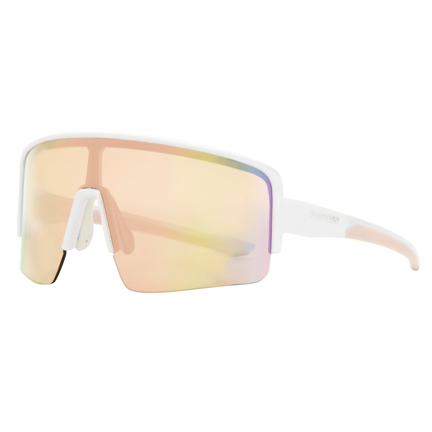 Easton Women's Semi-Rimless Shield Sunglasses, White, 135 mm