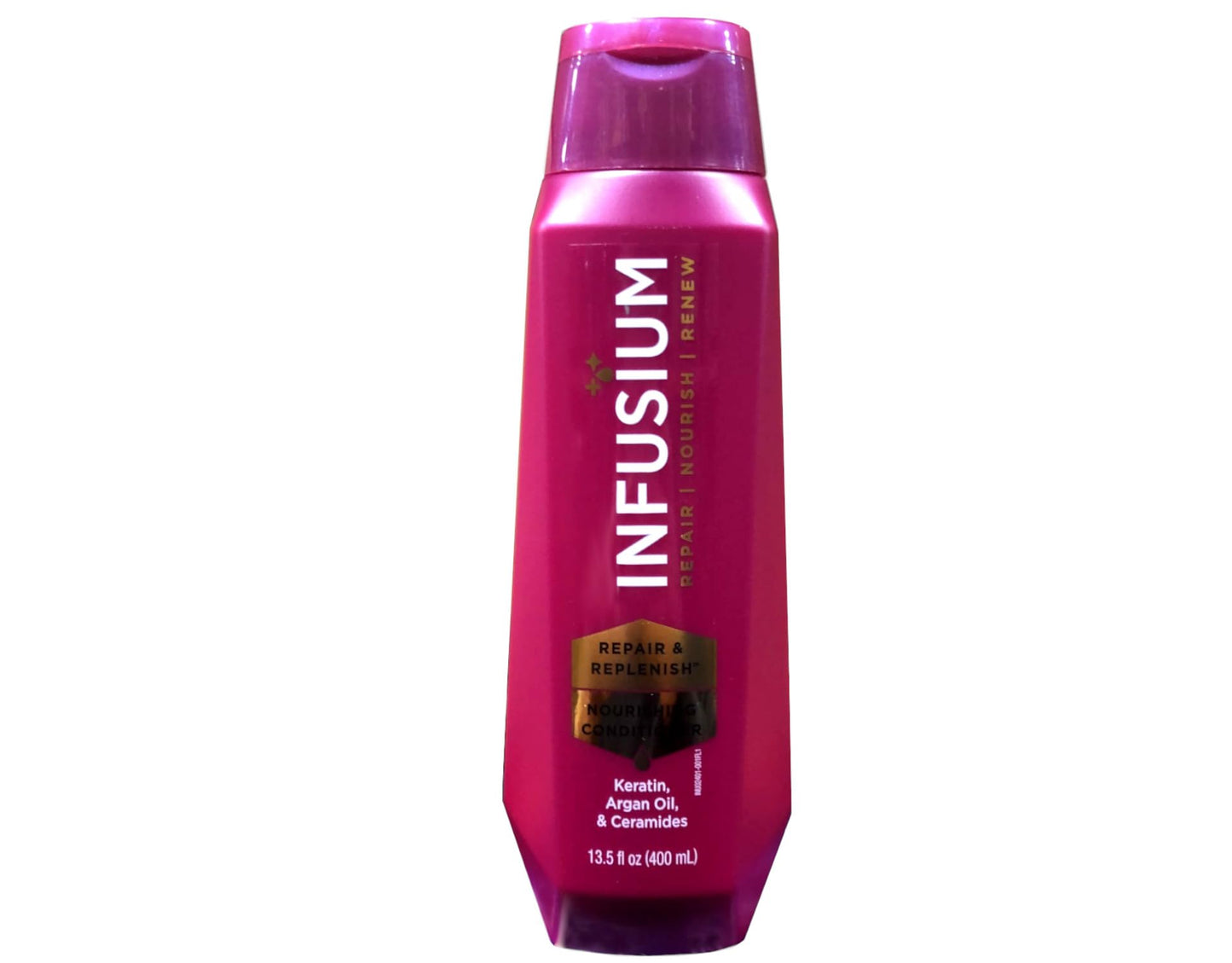 Infusium Professional Shampoo 13.5 oz, Conditioner 13.5 oz, and Leave-In Treatment 11 oz Set - Repair & Replenish - 3 Bottles