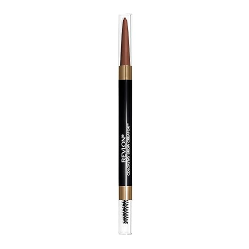 Revlon ColorStay Brow Creator, 2-in-1 Precise Eyebrow Pencil & Powder with Spoolie Brush, Waterproof & Long Lasting, 620 Auburn, 0.003 oz