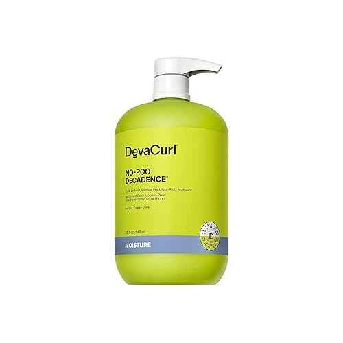 DevaCurl No-Poo Decadence Non-Lathering Cleanser for Ultra-Rich Moisture, Green Oasis, 32 fl. oz