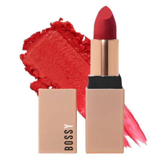Bossy Cosmetics Vegan Lipstick for Women, Matte, Long Lasting, Hydrating Lip Stick with Vitamin E and Watermelon Seed Oil, Vegan Makeup, Paraben