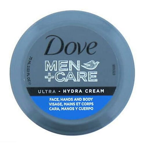Dove Men+Care Ultra-Hydra Cream with 24 Hour Moisturization, 2.53 FL OZ (Pack of 1).