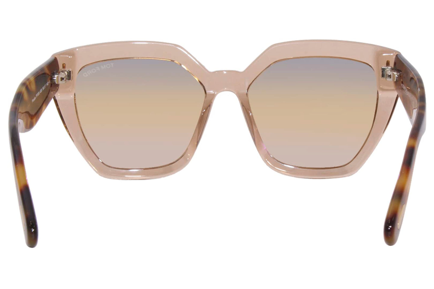 Tom Ford Square Sunglasses TF939 Phoebe 45B Transaparent Brown/Havana 56mm FT0939