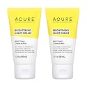 Acure Brightening Night Cream, 1.7 fl oz (50 ml) (Pack of 2)