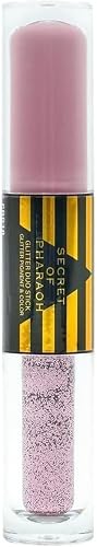 EBIN NEW YORK Secret of Pharaoh Glitter Duo Stick Pink Pyramid | Dual-Ended Primer & Glitter Face Makeup Stick | Creamy Long-Lasting Shimmer Finish |