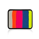 Kraze FX Anomaly Face Paint Refill 20g by Jacqueline Howe - Neon Split Cake - 5 UV Reactive Colors - Large Replacement for Bold & Brilliant Palette