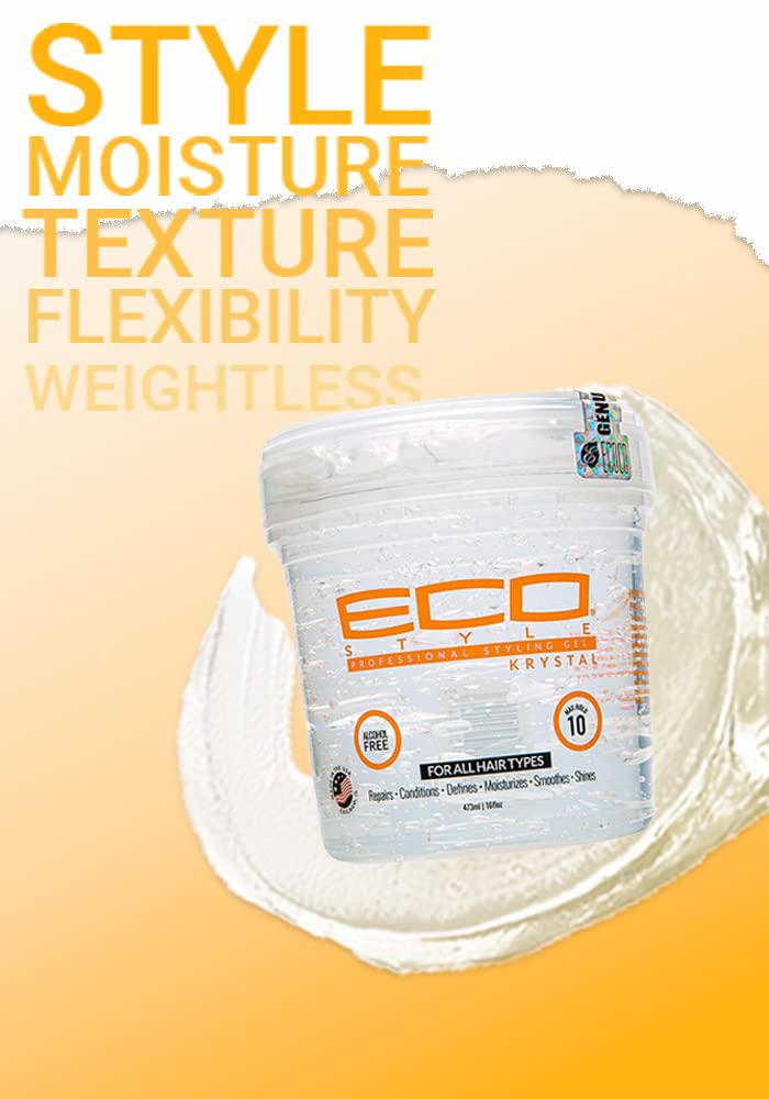 Ecoco Eco Style Hair Gel Krystal - Strong Hold - Ideal For Any Hair ...