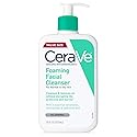 CeraVe Foaming Facial Cleanser, Daily Face Wash for Oily Skin, Hyaluronic Acid + Ceramides + Niacinamide, Fragrance Free & Paraben Free, Non-Drying