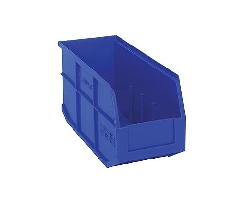 Quantum Storage K-SSB441BL-5 5-Pack Stackable Plastic Shelf Bin, 14" x 6" x 7", Blue