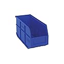 Quantum Storage K-SSB441BL-5 5-Pack Stackable Plastic Shelf Bin, 14" x 6" x 7", Blue