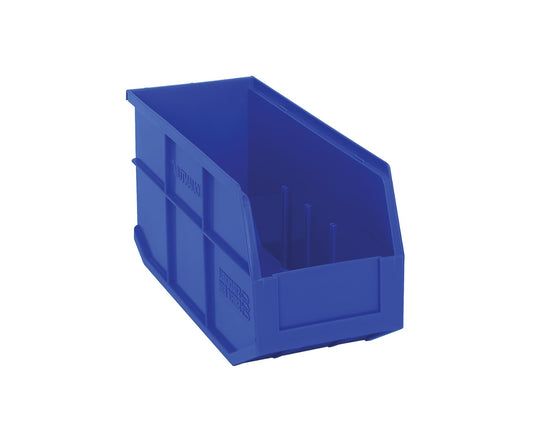 Quantum Storage K-SSB441BL-5 5-Pack Stackable Plastic Shelf Bin, 14" x 6" x 7", Blue
