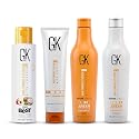 GK Shield Shampoo Conditioner Set (240ml) with Coco The Best and pH+ Shampoo (100ml) - Smoothing Hair Care Kit for Frizz Control Damage Free