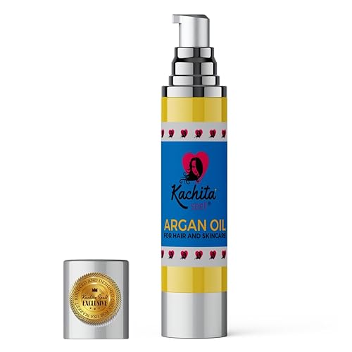 Kachita Spell Moroccan Argan Oil for Hair and Skin Premium Grade 100% Pure Moisturizer for Dry & Damaged Skin, Hair, Face, Body, Scalp & Nails.