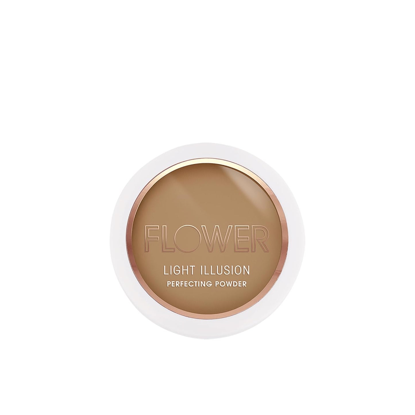 FLOWER Beauty By Drew Barrymore Light Illusion Perfecting Powder - Powder Foundation + Setting Powder for Makeup - Medium Buildable Coverage - Natural