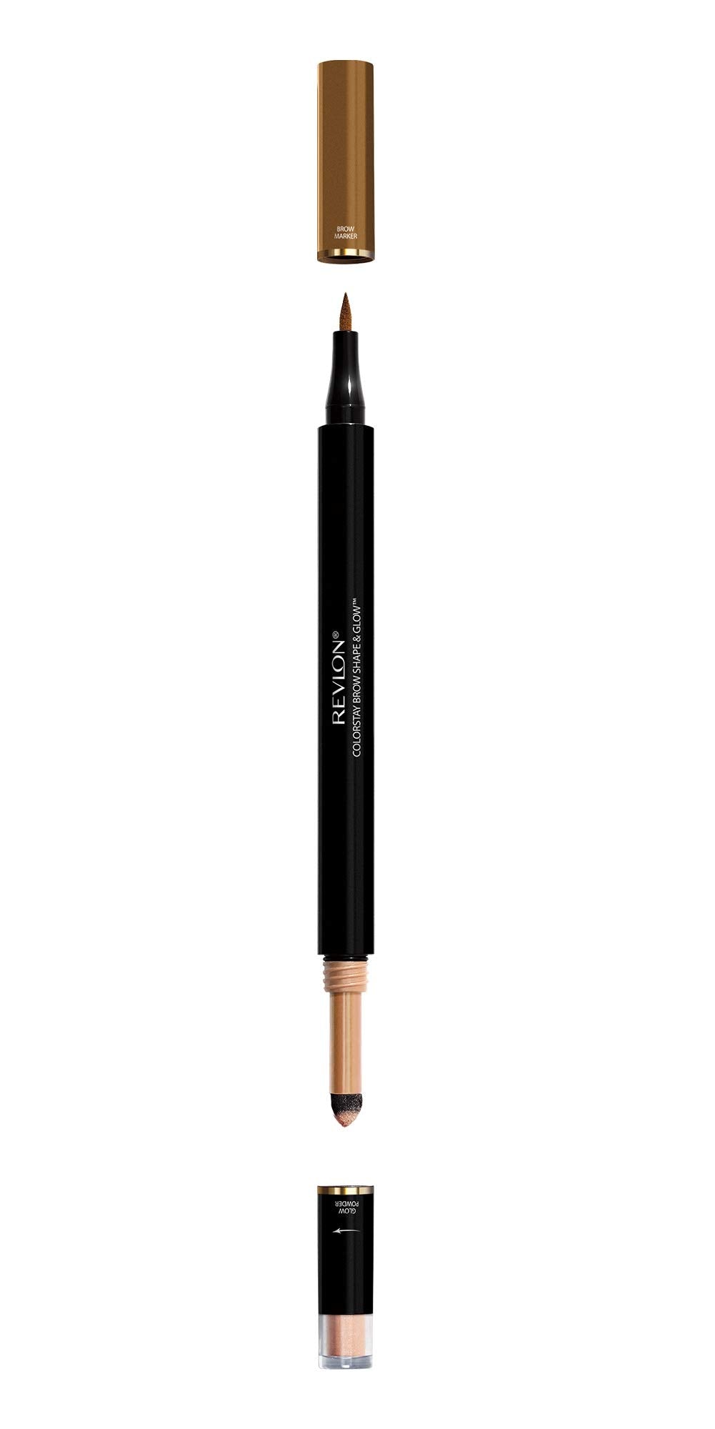 Revlon Colorstay Shape & Glow Eye Brow Marker and Highlighter, Taupe, 0.02 Oz (Marker), 0.008 Oz (Highlighter)