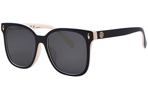 Tory Burch TY7203U 198887 Sunglasses Women's Black/Ivory/Grey Square Shape 53mm
