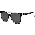 Tory Burch TY7203U 198887 Sunglasses Women's Black/Ivory/Grey Square Shape 53mm