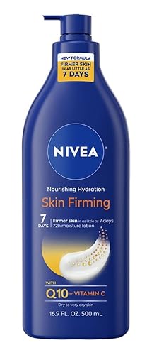 NIVEA Lotion Nourishing Skin Firming 16.9 Ounce Pump (500ml) (3 Pack)