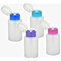KGUH Push Down Pump Dispenser Bottle Nail Polish Makeup Remover Empty Cosmetic Container Plastic - 4pcs 70 ml Purple Blue Green Pink Beauty & Personal Care Greenbrier International