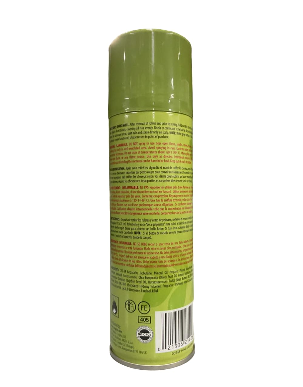 Isoplus Natural Remedy Olive Oil Sheen Conditioning Hair Spray 7 Oz,Pack of 2