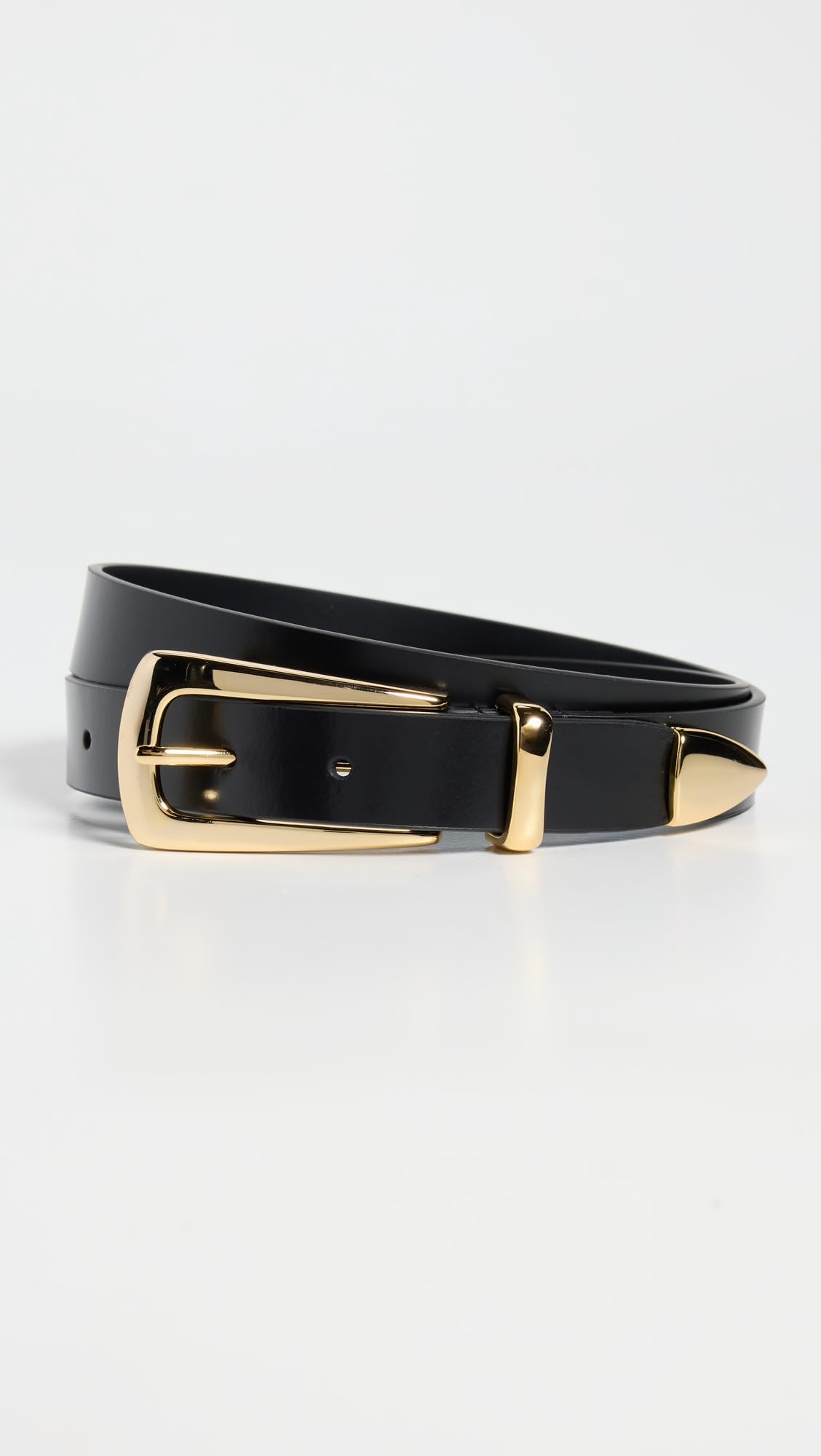Favorite Daughter womens The Statement Belt, Black/Gold, Medium