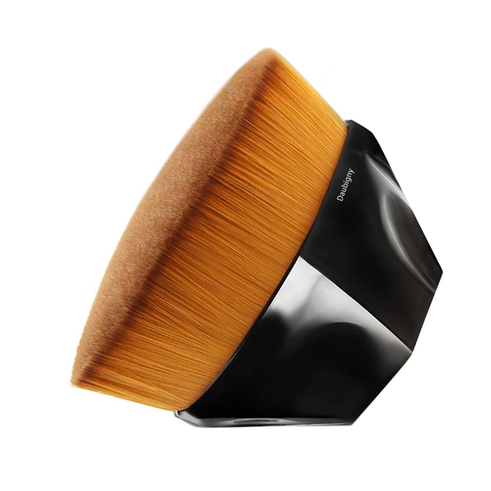Foundation Makeup Brush Flat Top Kabuki Hexagon Face Blush Liquid Powder Foundation Brush for Blending Liquid, Cream or Flawless Powder Cosmetics