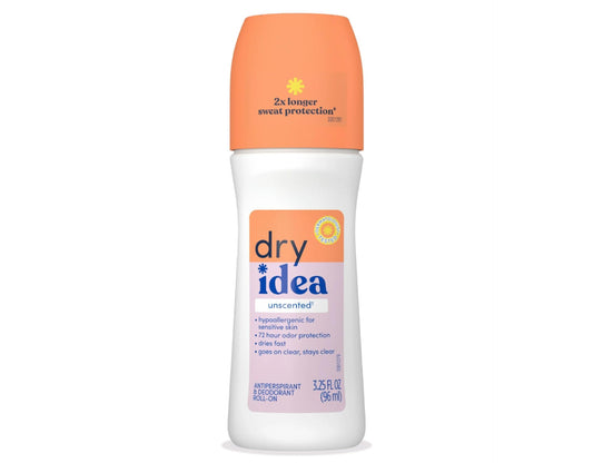 Dry Idea Anti-Perspirant Deodorant Roll-On Unscented 3.25 oz (Pack of 8) Beauty and Personal Care Dry Idea