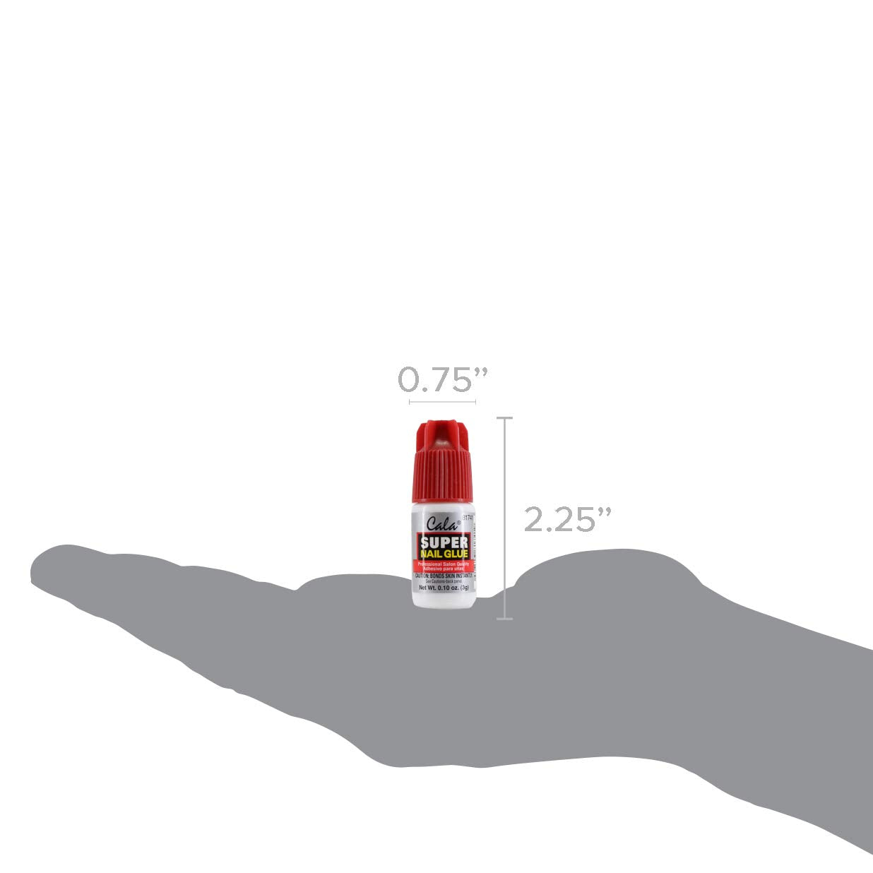CALA Super Nail Glue - Professional Quick Dry Nail Glue Adhesive for False Nails, Tips & Art Accessories - Salon Quality Strong Hold for Natural Nail