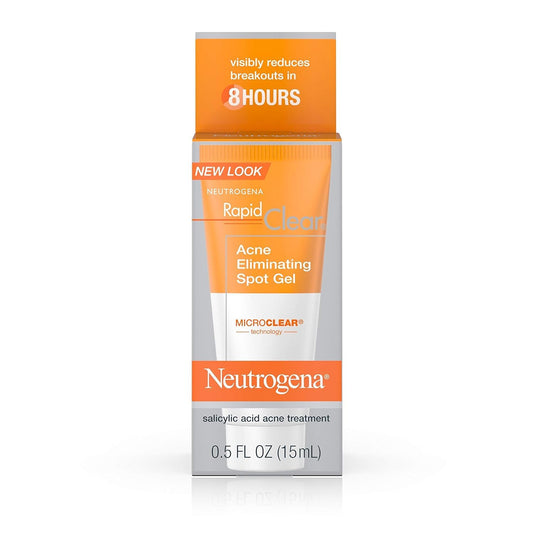 Neutrogena Rapid Clear Acne Eliminating Spot Treatment Gel with Witch Hazel and Salicylic Acid Acne Medicine for Acne-Prone Skin, 0.5 fl. oz (Pack Beauty & Personal Care Neutrogena