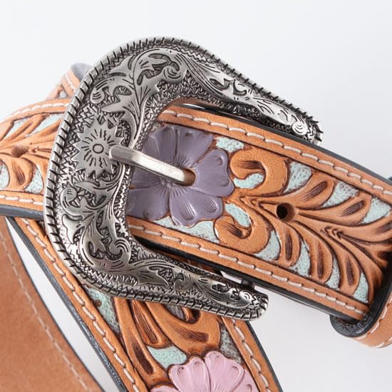 ARIAT Women's Western Sunflower and Daisy Belt, Multicolored, X-Large