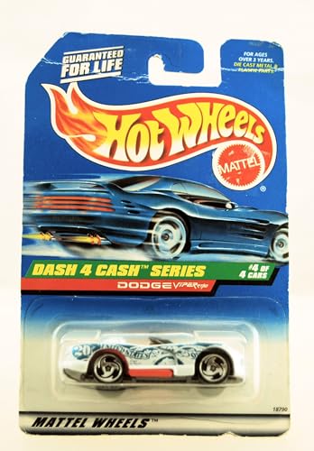 Hot Wheels - 1998 - Dash 4 Cash Series - Dodge Viper RT/10 - Special $20 Bill Paint Job - Collector #724 - Limited Edition - Collectible 1:64 Scale