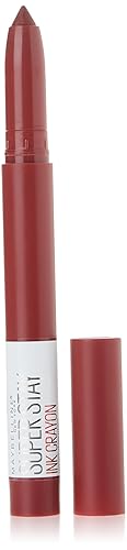 Maybelline Super Stay Ink Crayon Lipstick Makeup, Precision Tip Matte Lip Crayon with Built-in Sharpener, Longwear Up To 8Hrs, Make It Happen, Berry