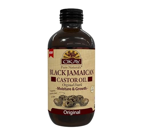 Black Jamaican Castor Oil Original Dark by Okay for Unisex - 4 oz Oil