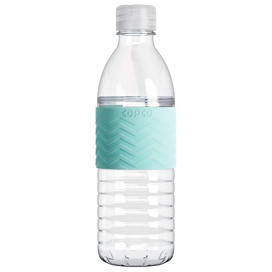 Copco Hydra 16.9 oz Water Bottle with Leak-Proof Lid - Tritan Reusable with Textured Grip Sleeve - BPA-Free, Shatter-Resistant, Dishwasher Safe