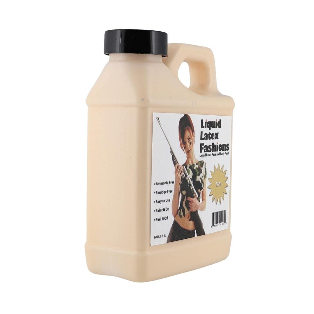 Liquid Latex Fashions - Ammonia Free Halloween Easy Peel Off Body Paint, Ideal for Art, Theater, Parties, School Plays, Cosplays and Concerts, Flesh
