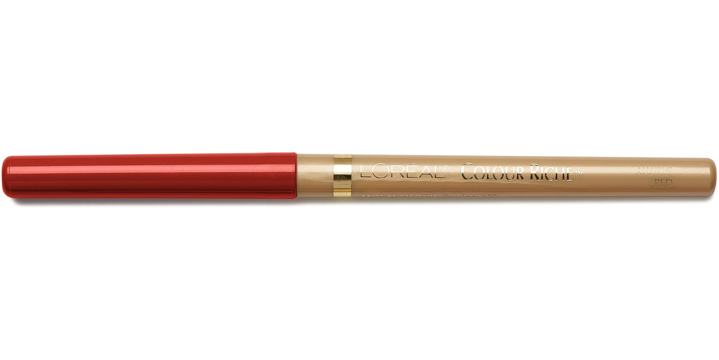 L'Oréal Paris Colour Riche Lip Liner, Always Red, 0.007 oz.