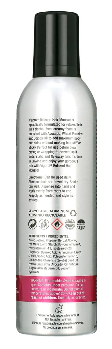 Vigorol Mousse - Relaxed 12 oz. (Pack of 2)