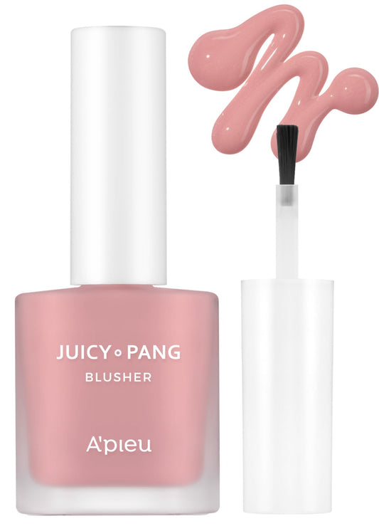A'PIEU Juicy-Pang Water Blusher [PK03] - Fruity Liquid Blush for Cheeks, Buildable & Blendable Color, Hydrating Dewy Finish with Fruit Extract Blend