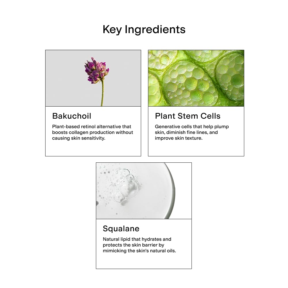 CLEARSTEM - HYDRAGLOW Stem Cell Moisturizer - Bakuchiol + Squalene - Youthful Skin Face Moisturizer - All Skin Types - Facial Skin Care Products
