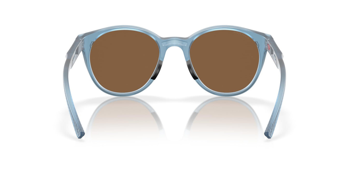 Oakley Women's OO9474 Spindrift Round Sunglasses, Matte Transparent Stonewash/Prizm Bronze, 52 mm
