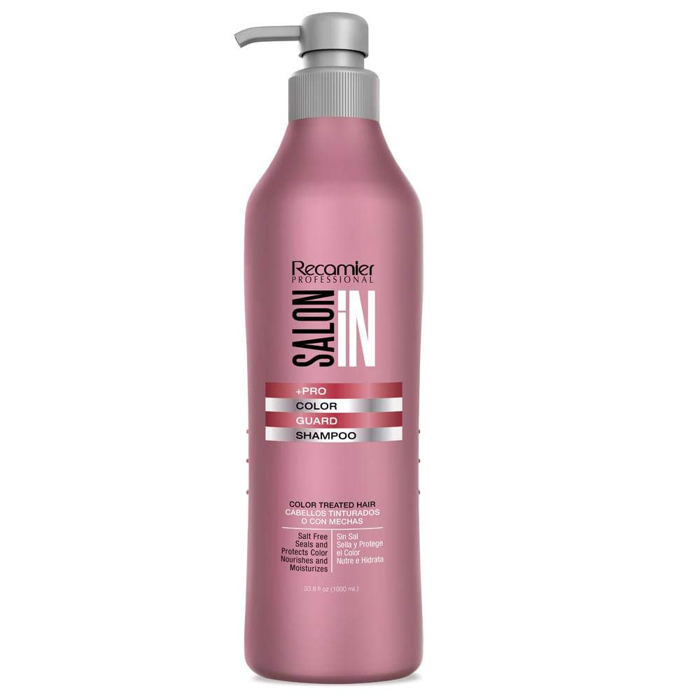 Salon In by Recamier | Color Guard Shampoo and Conditioner Set + Leave-On Treatment for Color-Treated Hair | Helps Preserve Vibrancy in Dyed Hair |