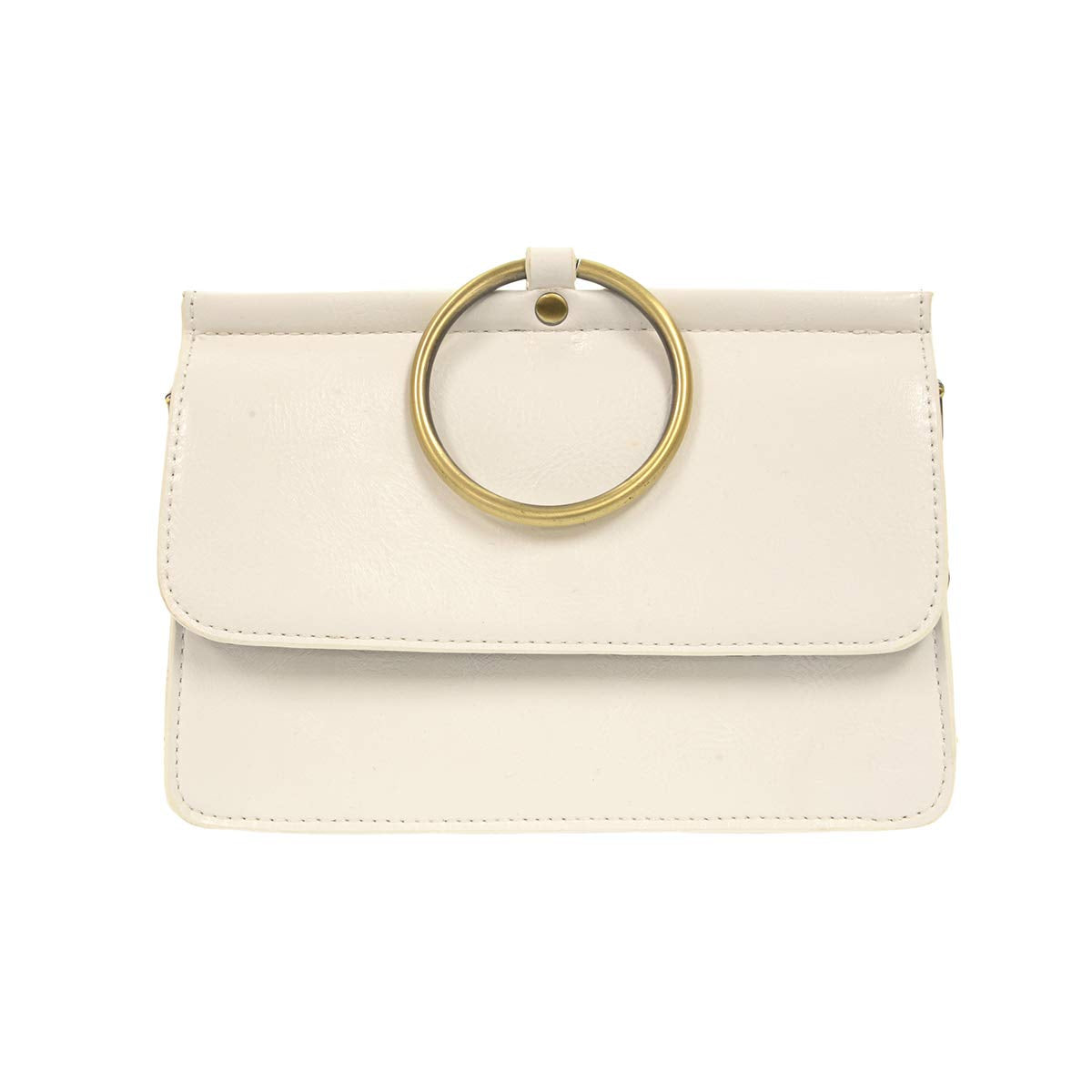 Joy Susan Women's Aria Ring Crossbody Handbag Purse Bag - White