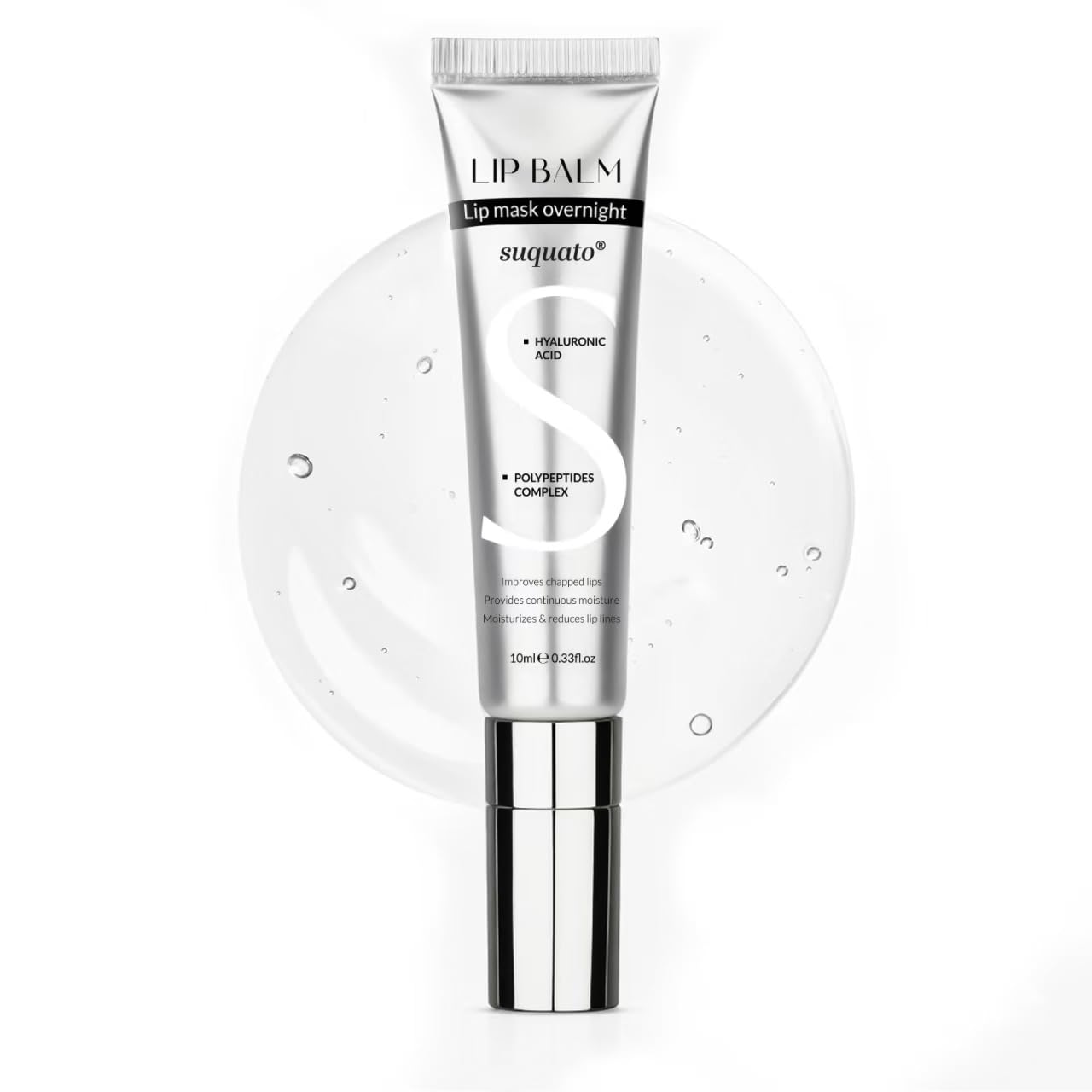 Peptide Lip Treatment Butter Balm: Mini Plumping Gloss Set for Dry Care, With Hyaluronic Acid and Mask Overnight for Glowy Skin, Travel Size Night