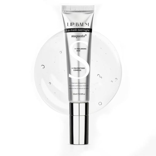 Peptide Lip Treatment Butter Balm: Mini Plumping Gloss Set for Dry Care, With Hyaluronic Acid and Mask Overnight for Glowy Skin, Travel Size Night