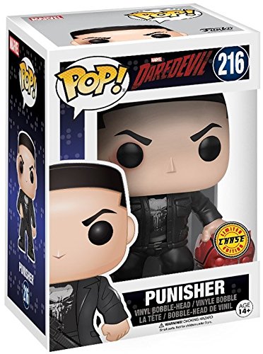 Funko Pop! Marvel: Netflix Daredevil - Punisher Chase Variant Limited Edition Vinyl Figure (Bundled with Pop Box Protector Case)