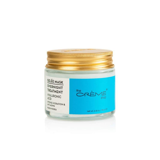 The Crème Shop Hyaluronic Acid Gelée Overnight Face Mask, Hydrating Facial Mask, Korean Face Mask, Sleeping Face Mask, Smoothing Gel Mask, Deep